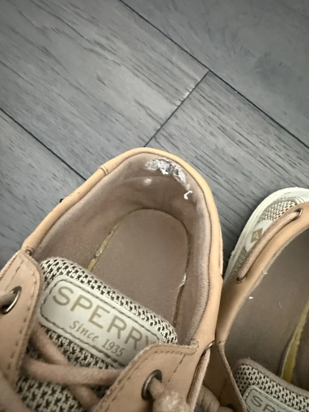 Sperry Kids Beige/Tan Moccasin Boat Shoes